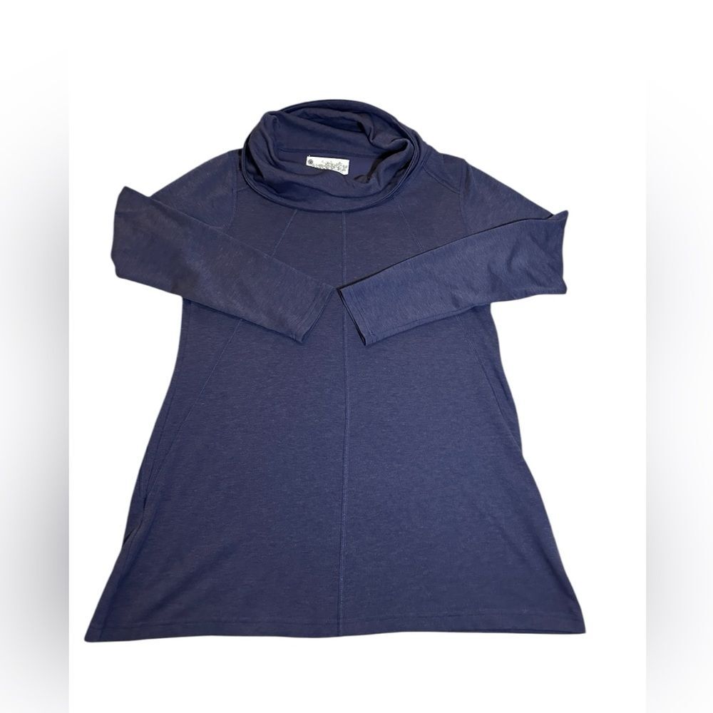 Woman’s Adventura Cowlneck Tunic Dress Color- Purple Size- Large